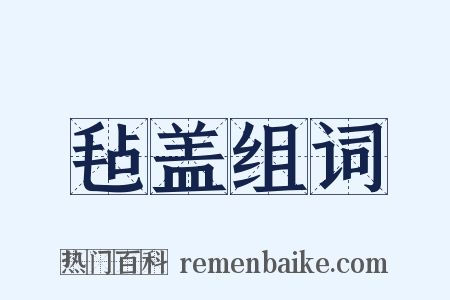 毡盖组词是什么意思的图片